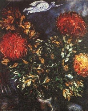  Chagall Lienzo - Crisantemos contemporáneos Marc Chagall